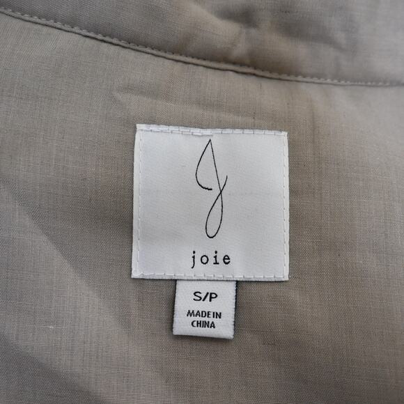 Joie Womens Small Button Front Textured Jacket Shacket - Picture 8 of 9